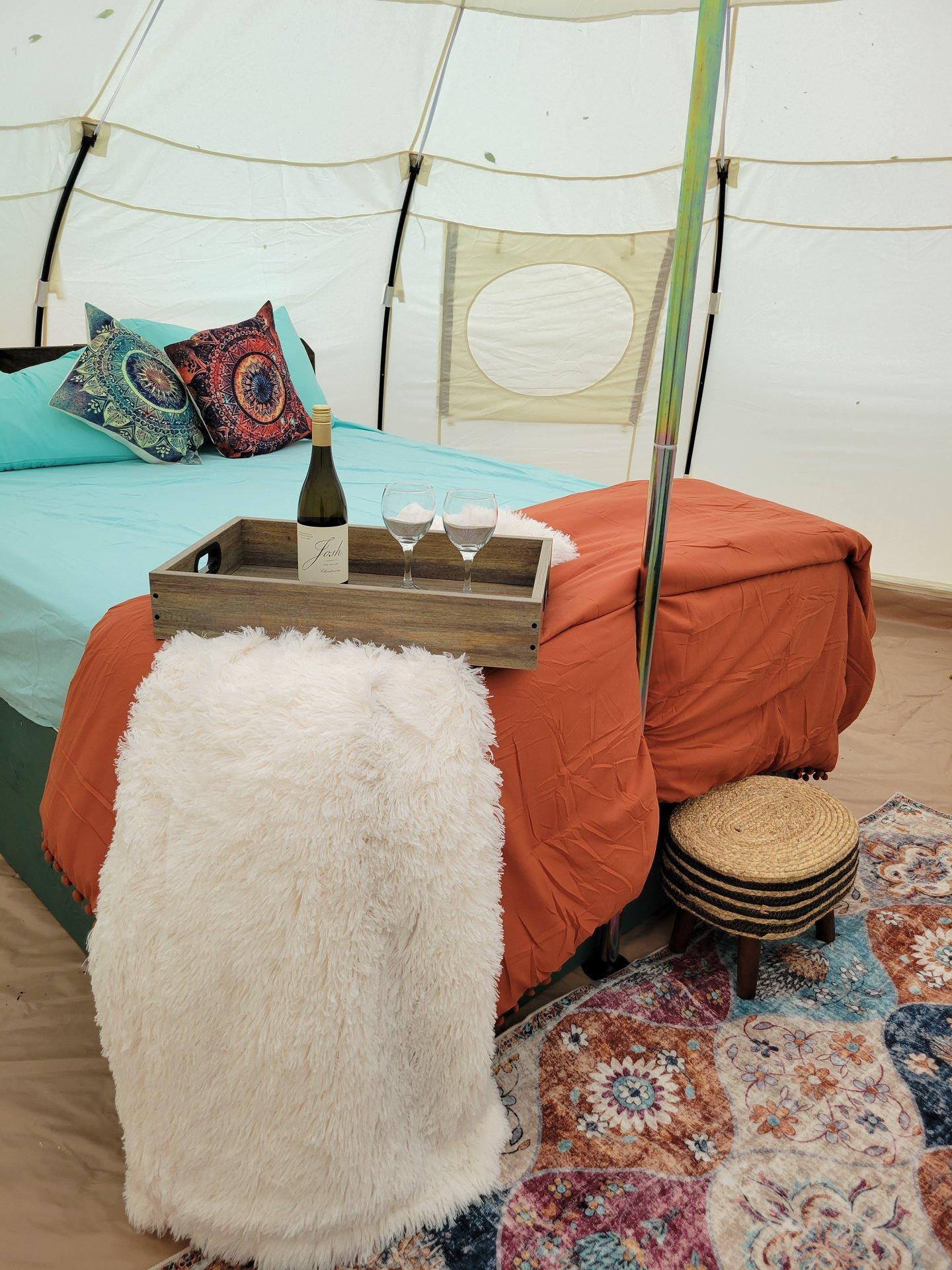 Whispering pines Glamp site